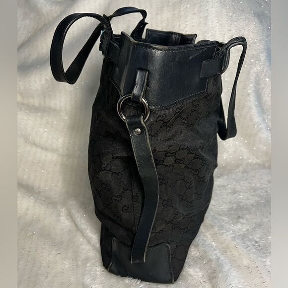 AUTH GUCCI HANDBAG- black - Picture 5 of 16